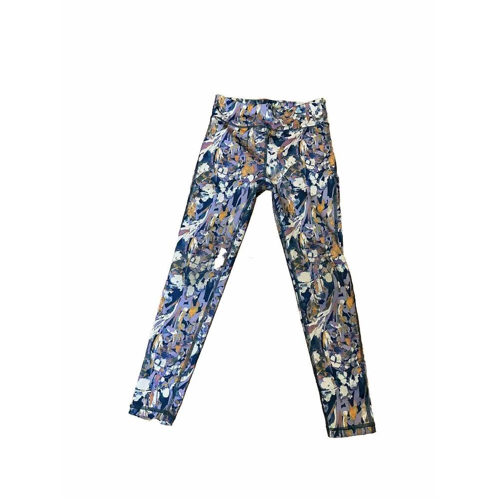 TEK GEAR WORKOUT ATHLETIC JOGGER TRACK PANTS SIZE M 8 FLORAL SPATTER‎